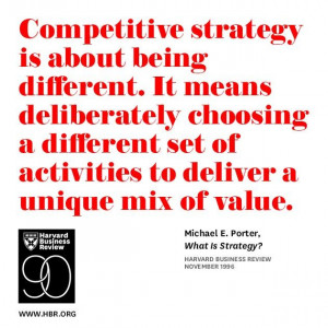 What is strategy? by Michael E. Porter Harvard Business, Sr. Porter ...