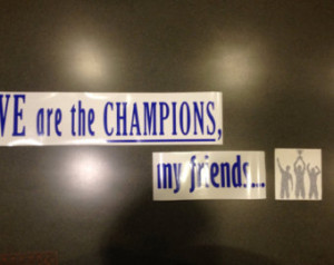 Two Vinyl Wall Quotes for your Classroom or school gym- Champions ...