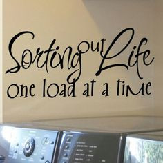 Funny laundry room saying