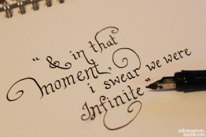 In that Moment I Swear we Were Infinite” ~ Books Quote