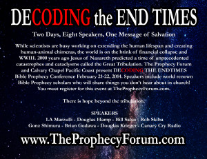 Decoding the End Times Prophecy Conference Early Bird Price Ends Dec