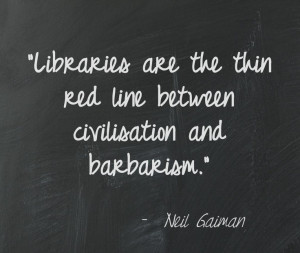 Neil Gaiman library quote