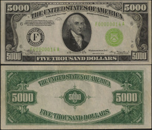 old us paper money value
