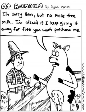 Giving the Milk for Free by @SingleDatingDiv