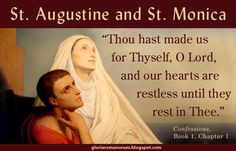 St. Augustine Quote Restless Heart | ... of the feast of st monica ...