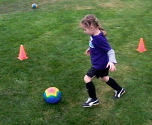 ... soccer player she will become some day. I think I'll become a soccer