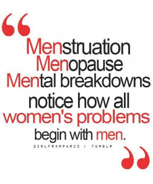 Waar vrouwenproblemen vandaan komen