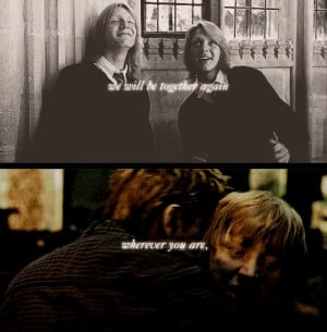 ... fred and george #fred e jorge #fred's dead #love #twins #weasley