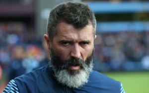 Roy Keane with a caveman look, with a big and long beard