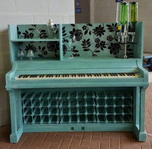 ... En, Piano Ideas, 1900S Piano Bar With Wine Rack, Old Pianos