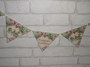 Vintage-Tea-Party-Floral-Alice-in-Wonderland-Quote-Bunting-Garland ...