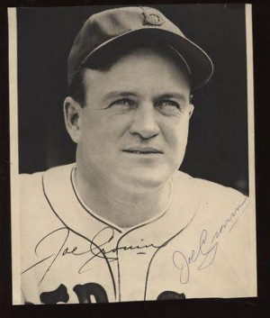 Joe Cronin Autographed Photo - with 