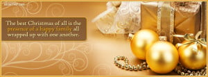 Best Christmas Quote Facebook Cover