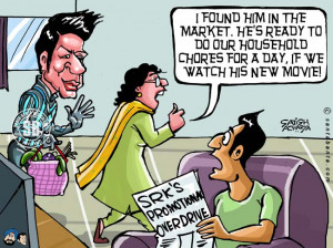 Jokes / SRK on Ra.One promotional overdrive!
