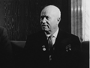 Nikita Khrushchev, leader of the Soviet Union during the Cold War