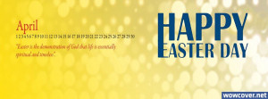 Happy Easter Day April Facebook Cover