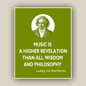 Country Quotes And Sayings From Songs Beethoven print, music quote,
