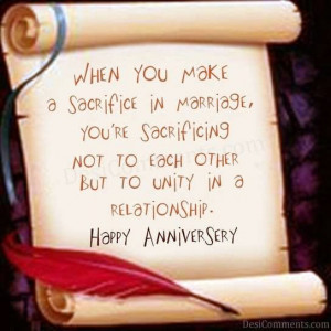 Happy Wedding Anniversary Quote Graphic