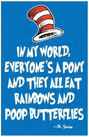 Dr. Seuss Wall Art Rainbows Print Home Decor Quote Poster 11x17