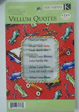 Boy27 K&COMPANY Vellum Quotes - BOY - 24 sheets