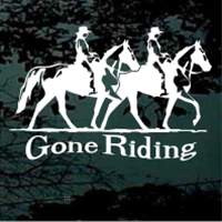 ... Horse Decals → Horse Quotes Decals → Two Gaited Horses Gone Riding