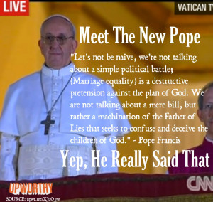 The New Pope Sure Has An 'Interesting' Opinion On Gay People