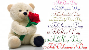 Wallpaper: Happy Teddy Bear Valentines Week Days