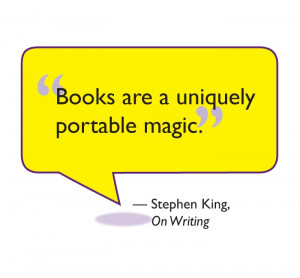 ... magic.” ― Stephen King, On Writing #Quotes #Reading #Books