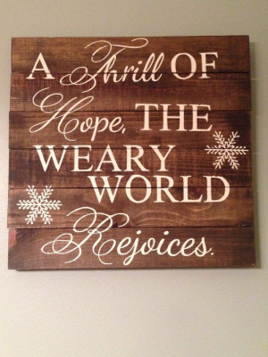 Pallet Wood Quote Christmas Carol Lyrics by dashingdesignsfinds, $60 ...