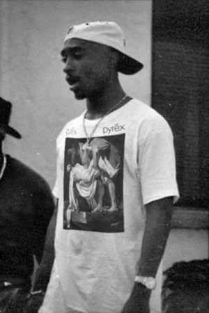 and White fashion hip hop rap dope 90's 2pac Tupac gold thug life ...
