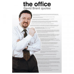Title: The Office UK (David Brent Quotes) TV Poster Print