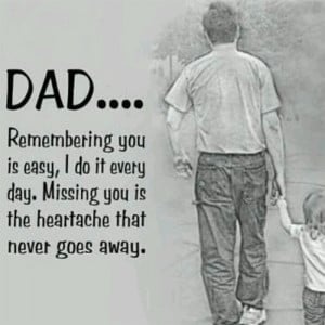 Dad Remembering You Is Easy, I Do It Every Day. Missing You Is The ...
