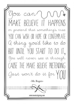 Free Printable: Mr. Rogers on Making Things Happen