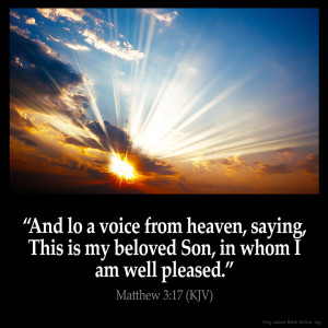 Matthew 3:17 Inspirational Image
