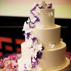 Purple Butterfly Wedding Cakes