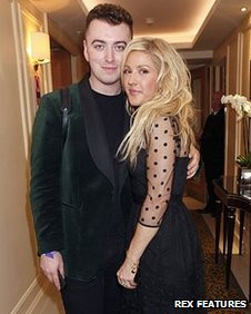Sam Smith with Sound Of 2010 winner Ellie Goulding at last year's Q ...