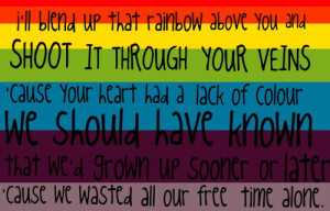 Lyrics Owl City Happy Rainbow