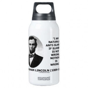 ... Anti-Slavery Slavery Is Wrong Quote 10 Oz Insulated SIGG Thermos Water
