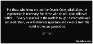 For those who know me and the Cosmic Code jurisdictions, no ...