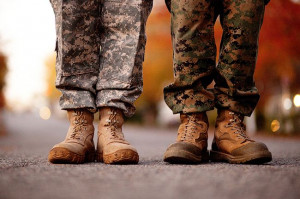 military couple engagement photography