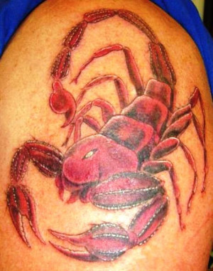 ... are the bloody red scorpion tattoo spine chilling tattoos Pictures