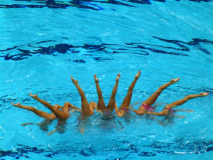 synchronized swimming
