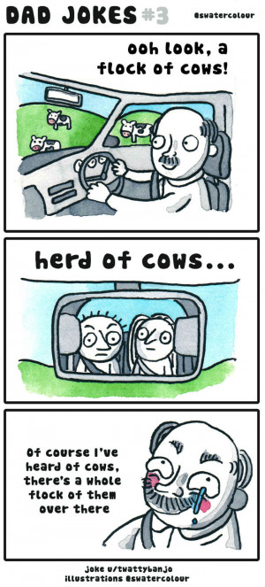 Dad Jokes: Flock of Cows