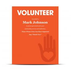 Industry Plaque - Volunteer Industry Award Plaque