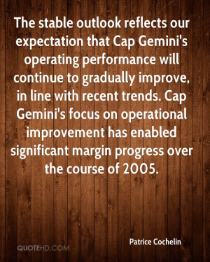 The stable outlook reflects our expectation that Cap Gemini's ...