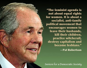religion feminism Pat Robertson