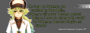 Pokemon Trainer N Profile Facebook Covers