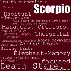 recognize a Scorpio. Get in-depth info on Scorpio traits & personality ...