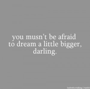 afraid, dream, dream big, dreaming, gray, grey, inception, quote, text ...