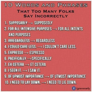 Words and phrases